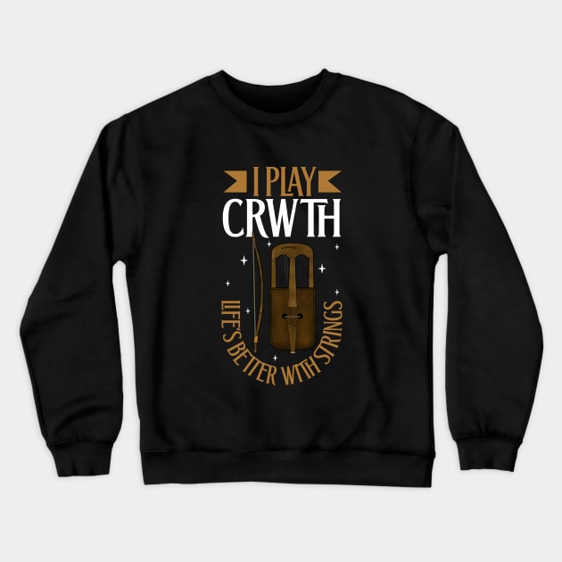 I play Crwth Crewneck Sweatshirt by Modern Medieval Design